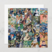 Pierre-Auguste Renoir - Meisterwerke Patchwork Einladung (Vorne/Hinten)