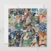Pierre-Auguste Renoir - Meisterwerke Patchwork Einladung (Vorderseite)