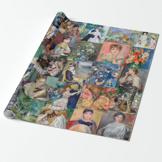 Pierre-Auguste Renoir - Meisterwerke Patchwork Geschenkpapier (Ungerollt)