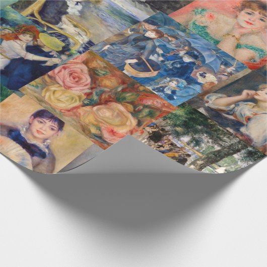 Pierre-Auguste Renoir - Meisterwerke Patchwork Geschenkpapier (Ecke)