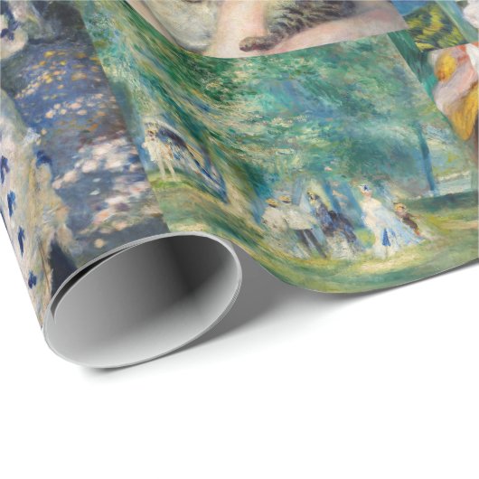 Pierre-Auguste Renoir - Meisterwerke Patchwork Geschenkpapier (Rolleneckpunkt)