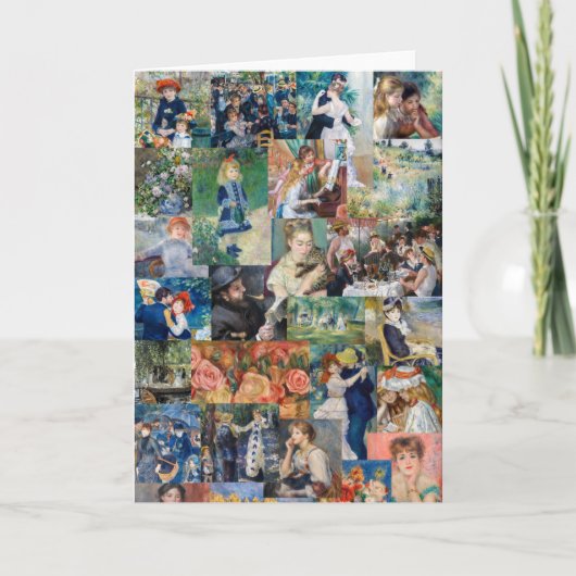 Pierre-Auguste Renoir - Meisterwerke Patchwork Karte (Vorderseite)