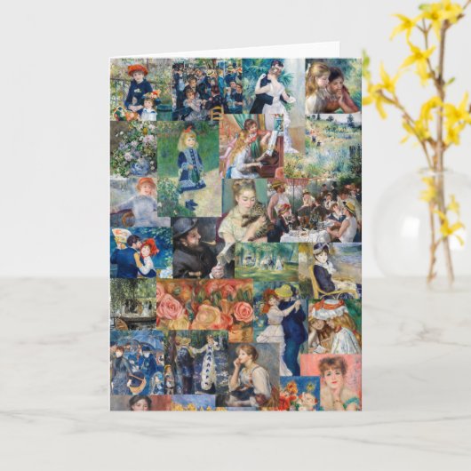 Pierre-Auguste Renoir - Meisterwerke Patchwork Karte (Gelbe Blume)
