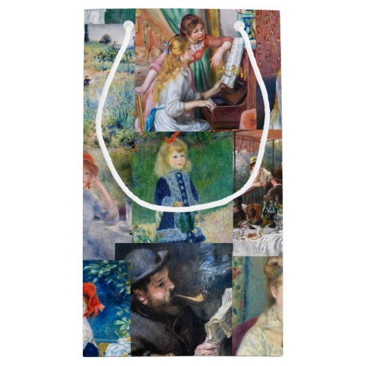 Pierre-Auguste Renoir - Meisterwerke Patchwork Kleine Geschenktüte (Rückseite)