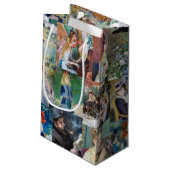 Pierre-Auguste Renoir - Meisterwerke Patchwork Kleine Geschenktüte (Rückseite Schrägansicht)