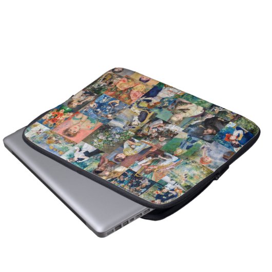 Pierre-Auguste Renoir - Meisterwerke Patchwork Laptopschutzhülle (Vorne Knopf)