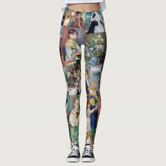 Pierre-Auguste Renoir - Meisterwerke Patchwork Leggings (Vorderseite)