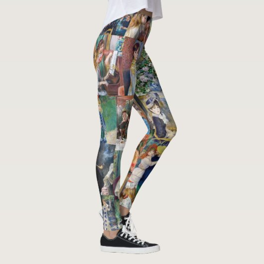 Pierre-Auguste Renoir - Meisterwerke Patchwork Leggings (Rechts)