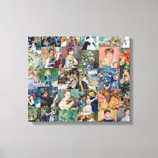 Pierre-Auguste Renoir - Meisterwerke Patchwork Leinwanddruck (Vorderseite)