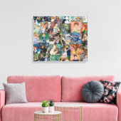 Pierre-Auguste Renoir - Meisterwerke Patchwork Leinwanddruck (Insitu (Wohnzimmer))