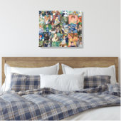 Pierre-Auguste Renoir - Meisterwerke Patchwork Leinwanddruck (Insitu (Schlafzimmer))