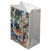 Pierre-Auguste Renoir - Meisterwerke Patchwork Mittlere Geschenktüte (Vorderseite Schrägansicht)