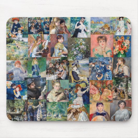 Pierre-Auguste Renoir - Meisterwerke Patchwork Mousepad (Vorne)