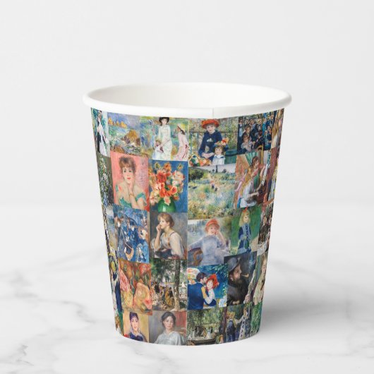 Pierre-Auguste Renoir - Meisterwerke Patchwork Pappbecher (Rechts)