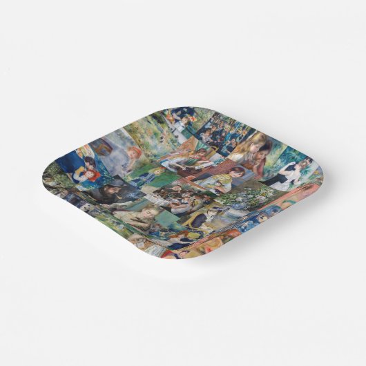 Pierre-Auguste Renoir - Meisterwerke Patchwork Pappteller (Gewinkelt)