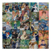 Pierre-Auguste Renoir - Meisterwerke Patchwork Poster (Vorderseite)