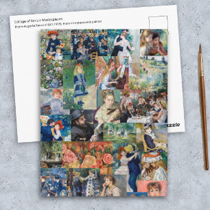 Pierre-Auguste Renoir - Meisterwerke Patchwork Postkarte