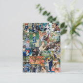 Pierre-Auguste Renoir - Meisterwerke Patchwork Postkarte (Stehend Vorderseite)