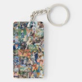 Pierre-Auguste Renoir - Meisterwerke Patchwork Schlüsselanhänger (Rückseite)