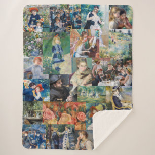 Pierre-Auguste Renoir - Meisterwerke Patchwork Sherpadecke