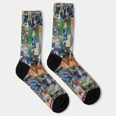 Pierre-Auguste Renoir - Meisterwerke Patchwork Socken (Rechts)