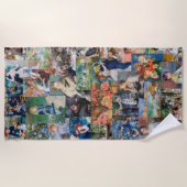 Pierre-Auguste Renoir - Meisterwerke Patchwork Strandtuch (Vorderseite)