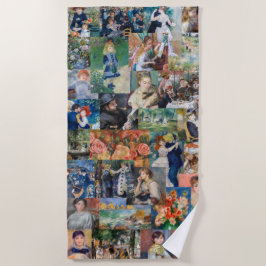 Pierre-Auguste Renoir - Meisterwerke Patchwork Strandtuch