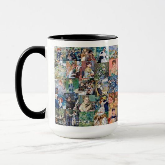 Pierre-Auguste Renoir - Meisterwerke Patchwork Tasse (Links)