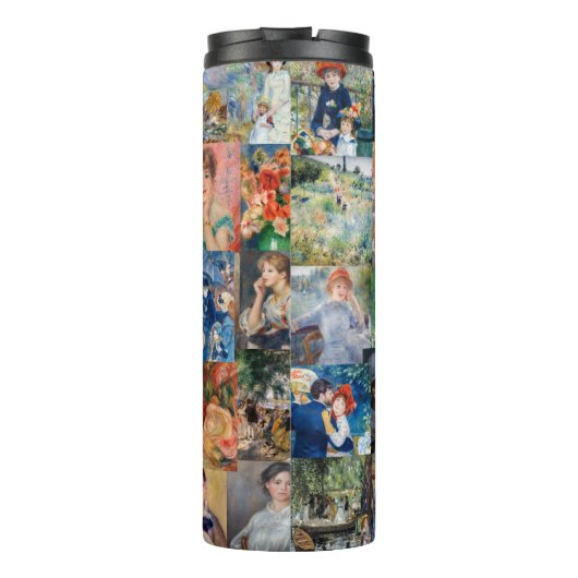 Pierre-Auguste Renoir - Meisterwerke Patchwork Thermosbecher (Rückseite)