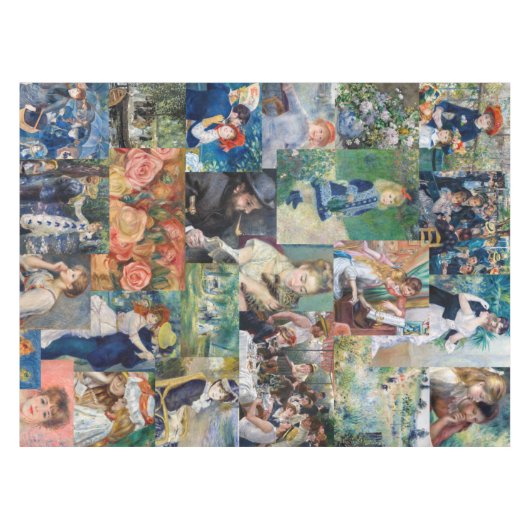 Pierre-Auguste Renoir - Meisterwerke Patchwork Tischdecke (Vorderseite (Horizontal))