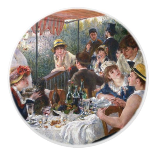 Pierre-Auguste Renoir - Mittagessen im Party Keramikknauf (Vorderseite)