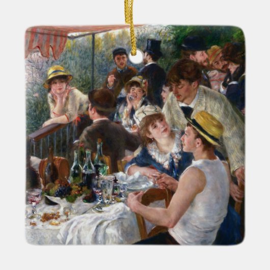 Pierre-Auguste Renoir - Mittagessen im Party Keramikornament (Vorderseite)