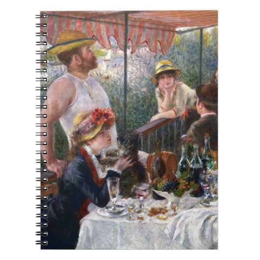Pierre-Auguste Renoir - Mittagessen im Party Notizblock (Vorderseite)