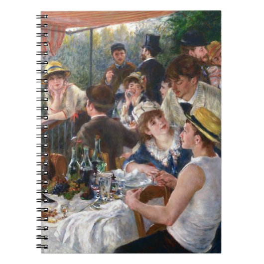 Pierre-Auguste Renoir - Mittagessen im Party Notizblock (Vorderseite)