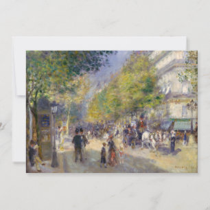 Pierre-Auguste Renoir - Paris, Grands Boulevards Dankeskarte
