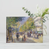 Pierre-Auguste Renoir - Paris, Grands Boulevards Dankeskarte (Stehend Vorderseite)
