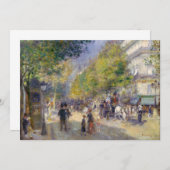 Pierre-Auguste Renoir - Paris, Grands Boulevards Dankeskarte (Vorne/Hinten)