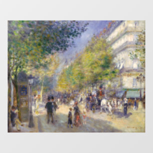 Pierre-Auguste Renoir - Paris, Grands Boulevards Fensteraufkleber