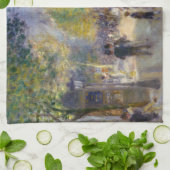 Pierre-Auguste Renoir - Paris, Grands Boulevards Geschirrtuch (Gefaltet)