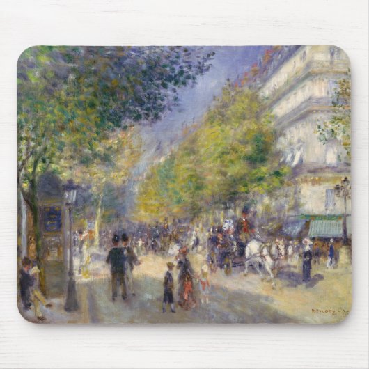 Pierre-Auguste Renoir - Paris, Grands Boulevards Mousepad (Vorne)