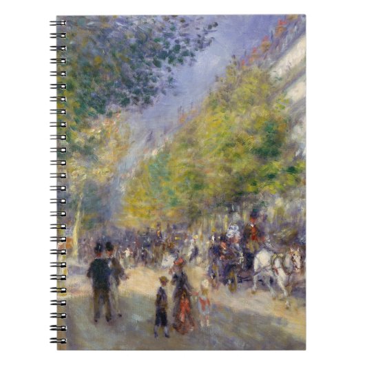 Pierre-Auguste Renoir - Paris, Grands Boulevards Notizblock (Vorderseite)