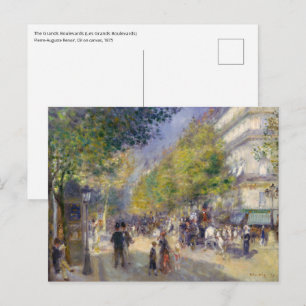 Pierre-Auguste Renoir - Paris, Grands Boulevards Postkarte