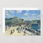 Pierre-Auguste Renoir - Paris, Pont-Neuf Dankeskarte (Vorne/Hinten)