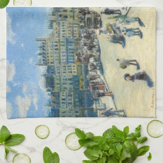 Pierre-Auguste Renoir - Paris, Pont-Neuf Geschirrtuch (Gefaltet)