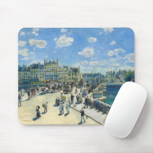 Pierre-Auguste Renoir - Paris, Pont-Neuf Mousepad (Mit Mouse)