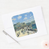 Pierre-Auguste Renoir - Paris, Pont-Neuf Quadratischer Aufkleber (Umschlag)