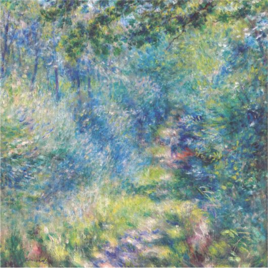 Pierre-Auguste Renoir - Pfad im Wald Aufkleber (Vorderseite)