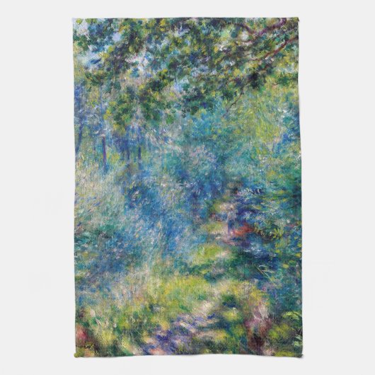 Pierre-Auguste Renoir - Pfad im Wald Geschirrtuch (Vertikal)
