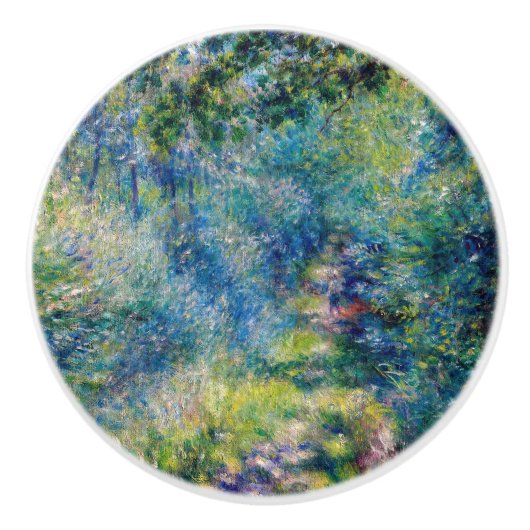 Pierre-Auguste Renoir - Pfad im Wald Keramikknauf (Vorderseite)