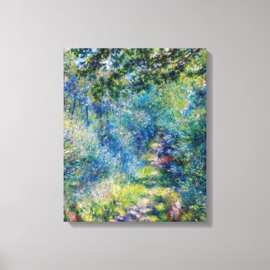 Pierre-Auguste Renoir - Pfad im Wald Leinwanddruck (Vorderseite)